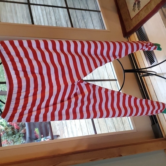 Shelry Red & White Striped Unisex 2 Piece Sz M Pagamas - Picture 7 of 14